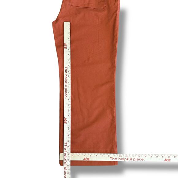 Backcountry Women’s Pants Rust Orange Straight Leg Cotton Blend Size 12 - Picture 5 of 9
